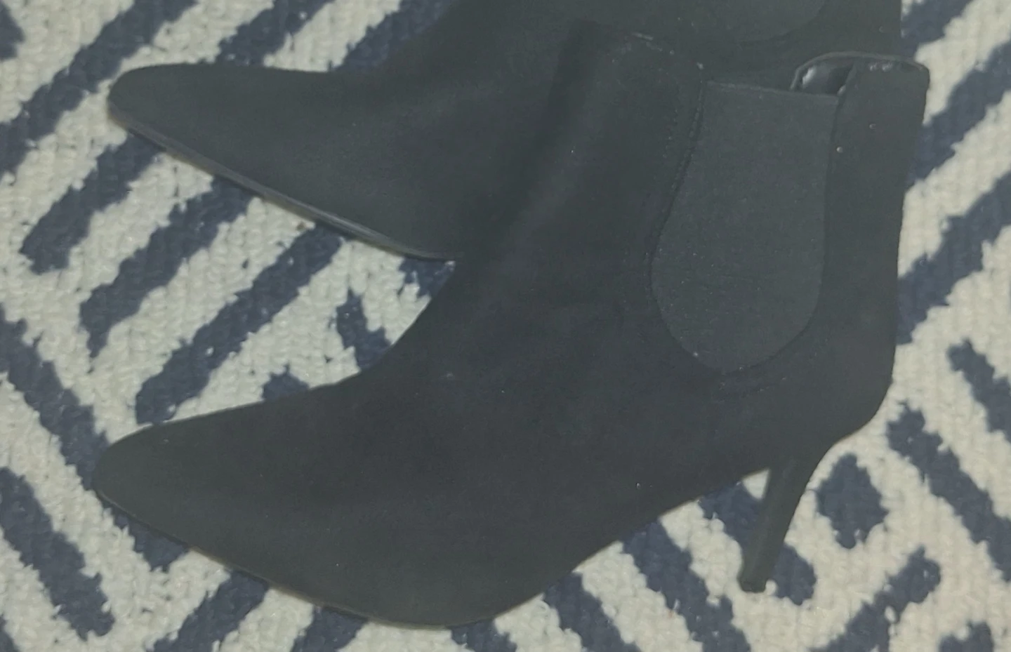 Dream Pairs SUEDE Black Heeled Ankle Boots - photo 2