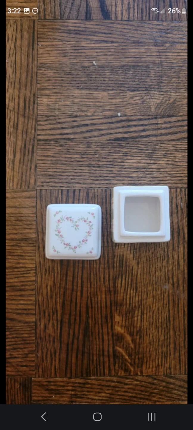 Forget Me-Nots DEMDACO Ceramic Trinket Box - photo 3