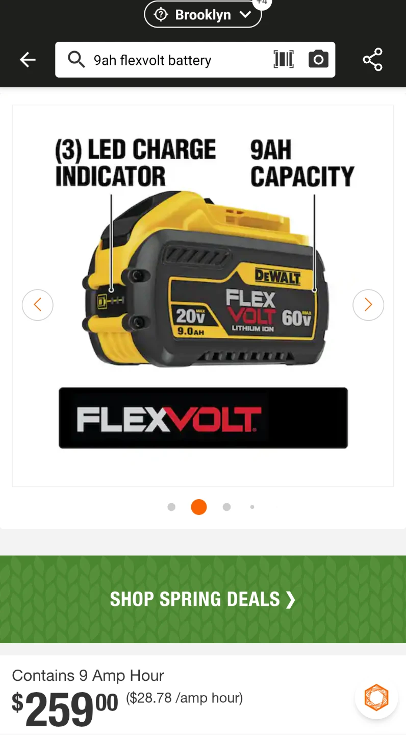 20-60V Max DeWalt Lithium Power Battery 2 PACK - photo 2