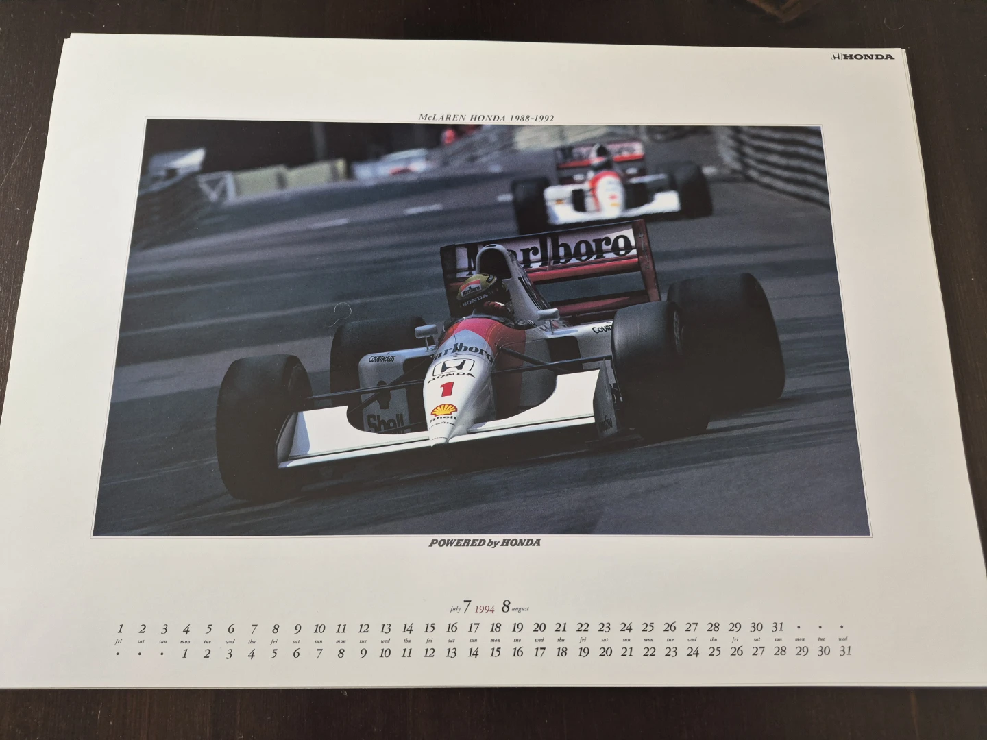 Vintage 1994 Honda Formula 1 Racing Calendar🏈 - photo 4