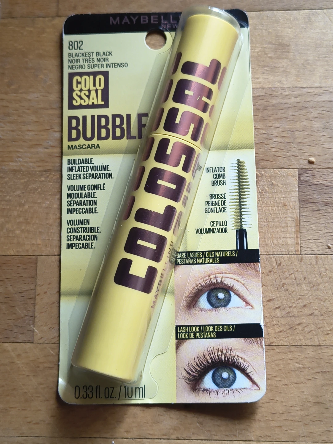 BRAND NEW Maybelline Colossal Bubble Mascara 802 Blackest Black