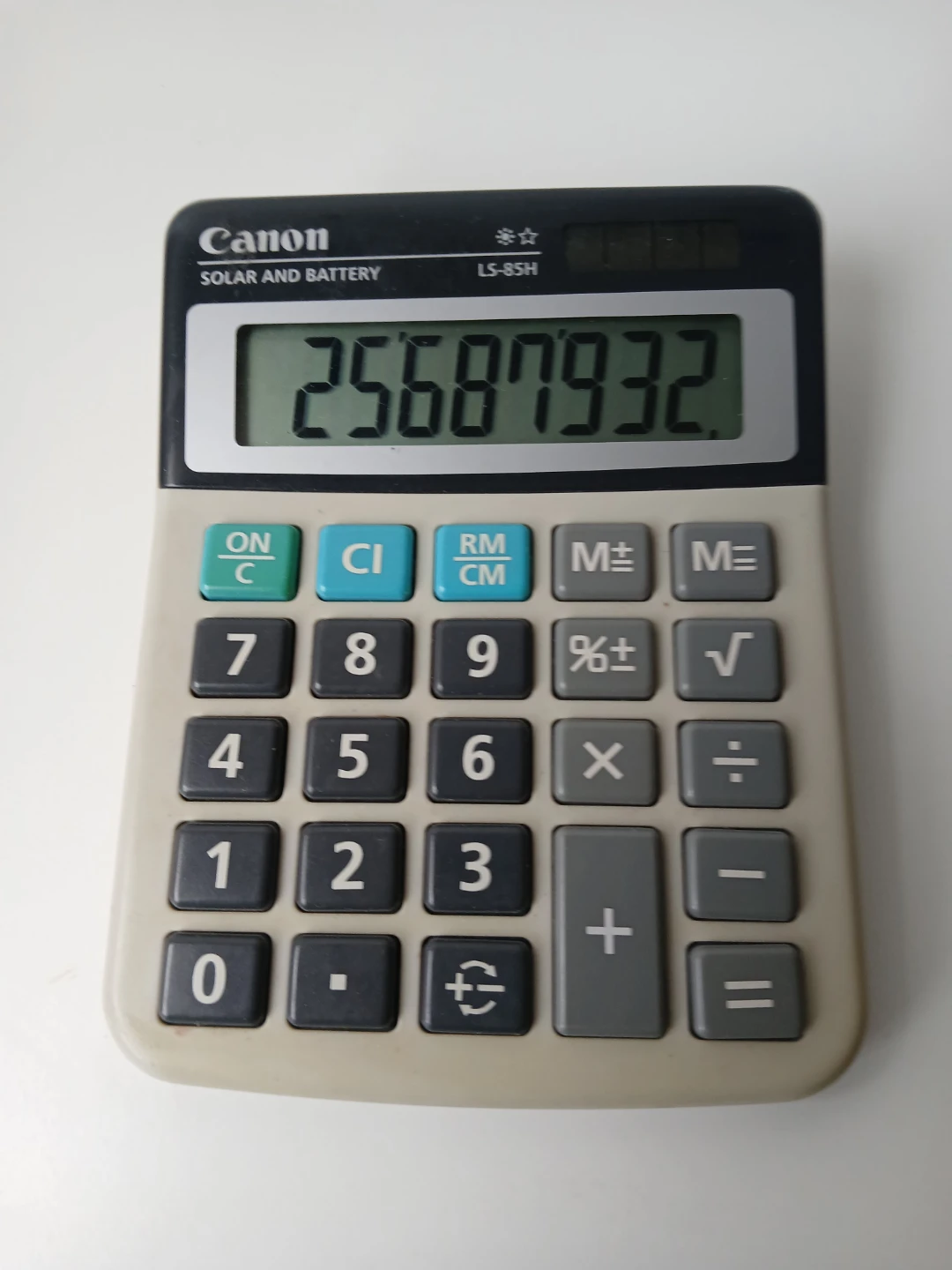 Canon LS-85H Solar and Battery Calculator.