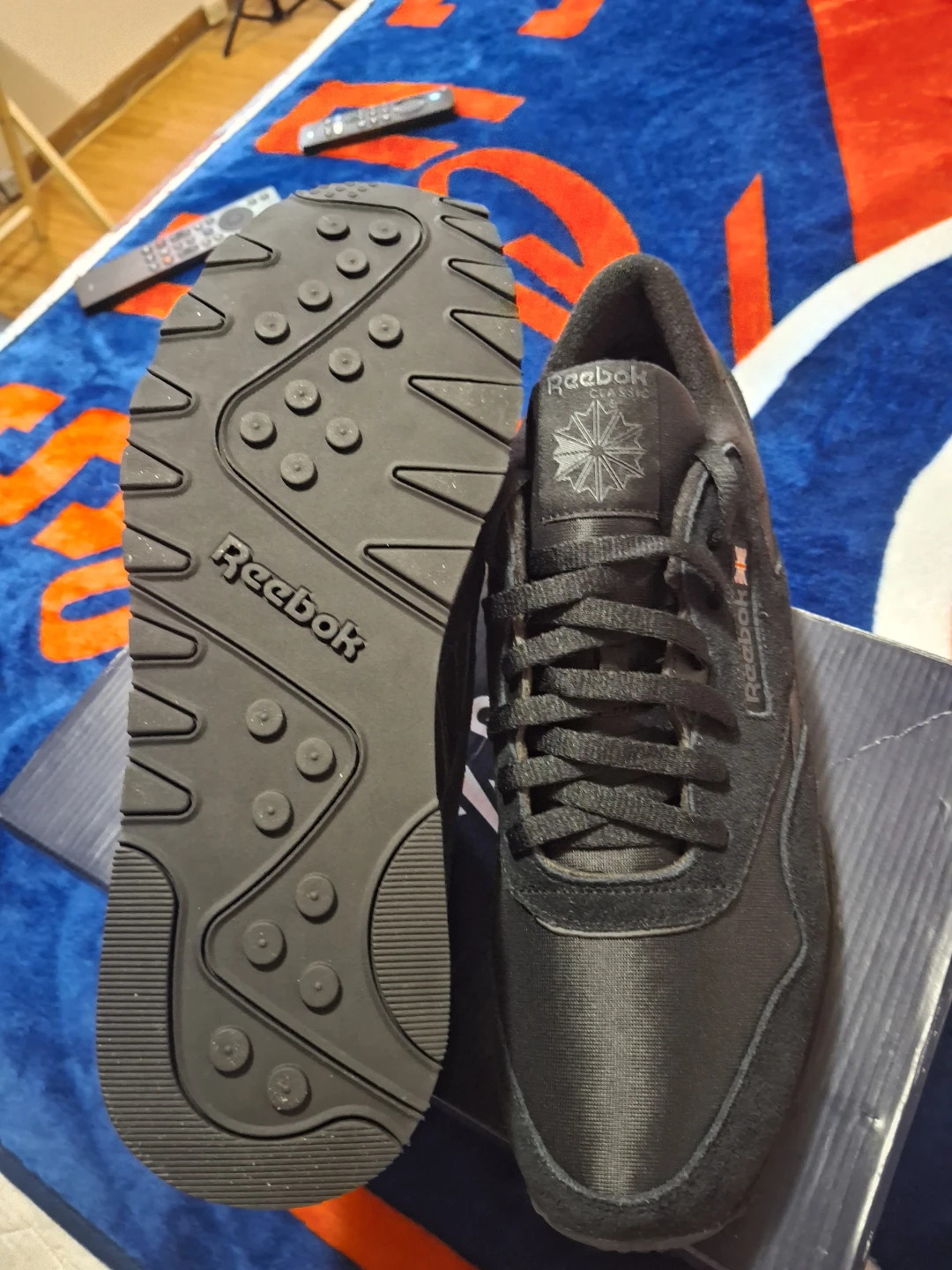 Reebok Classic Nylon Men's Sneakers Black Size 14 - photo 5