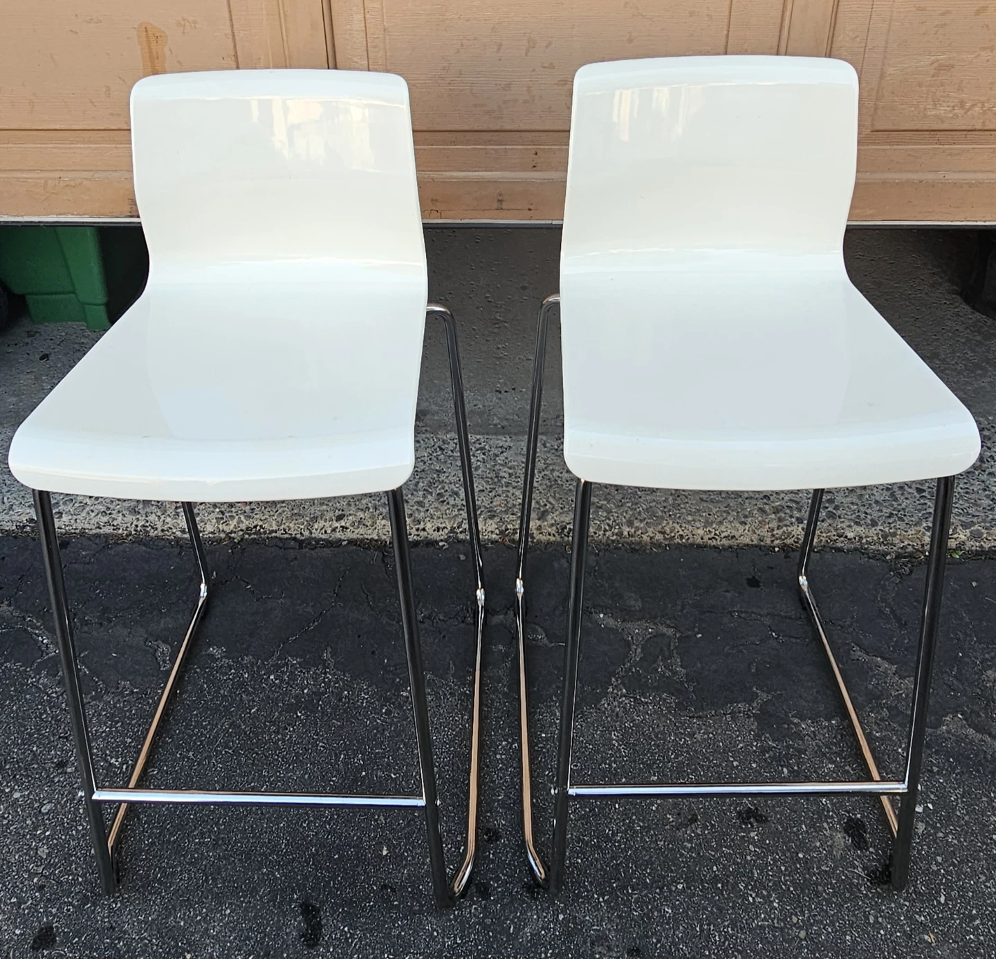 Two IKEA GLENN Bar Stools