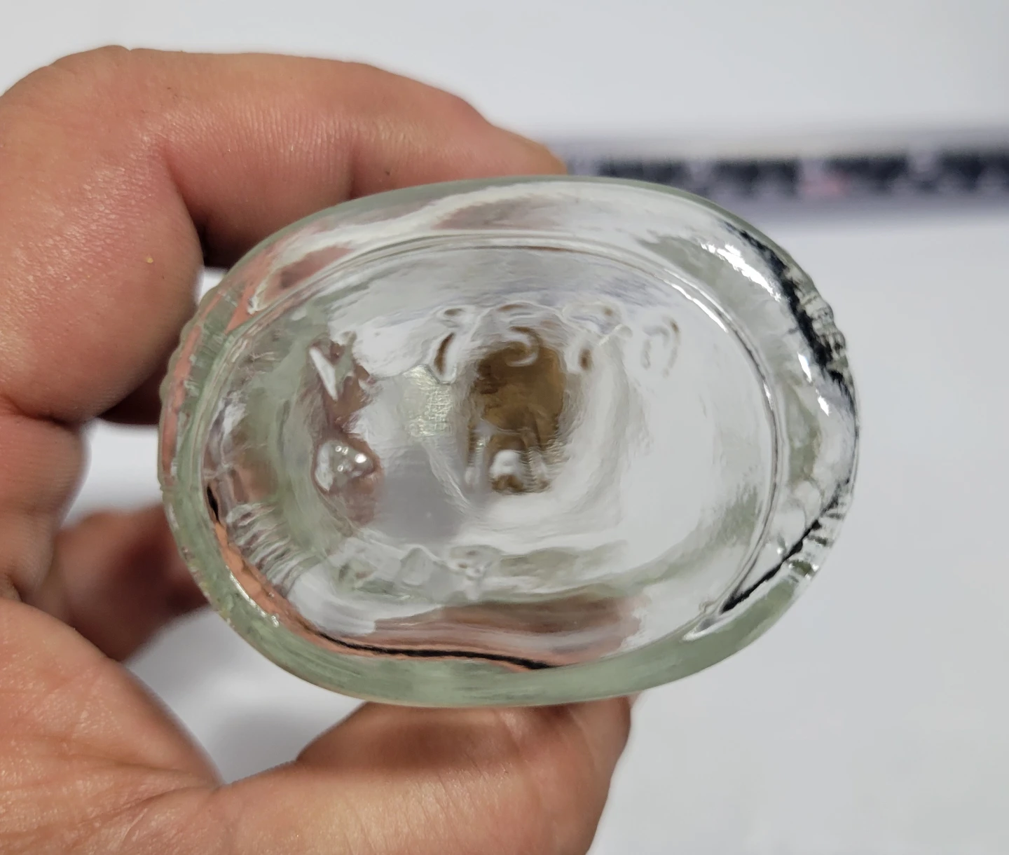 Small Clear Glass Bottle with Cork Stopper - photo 5