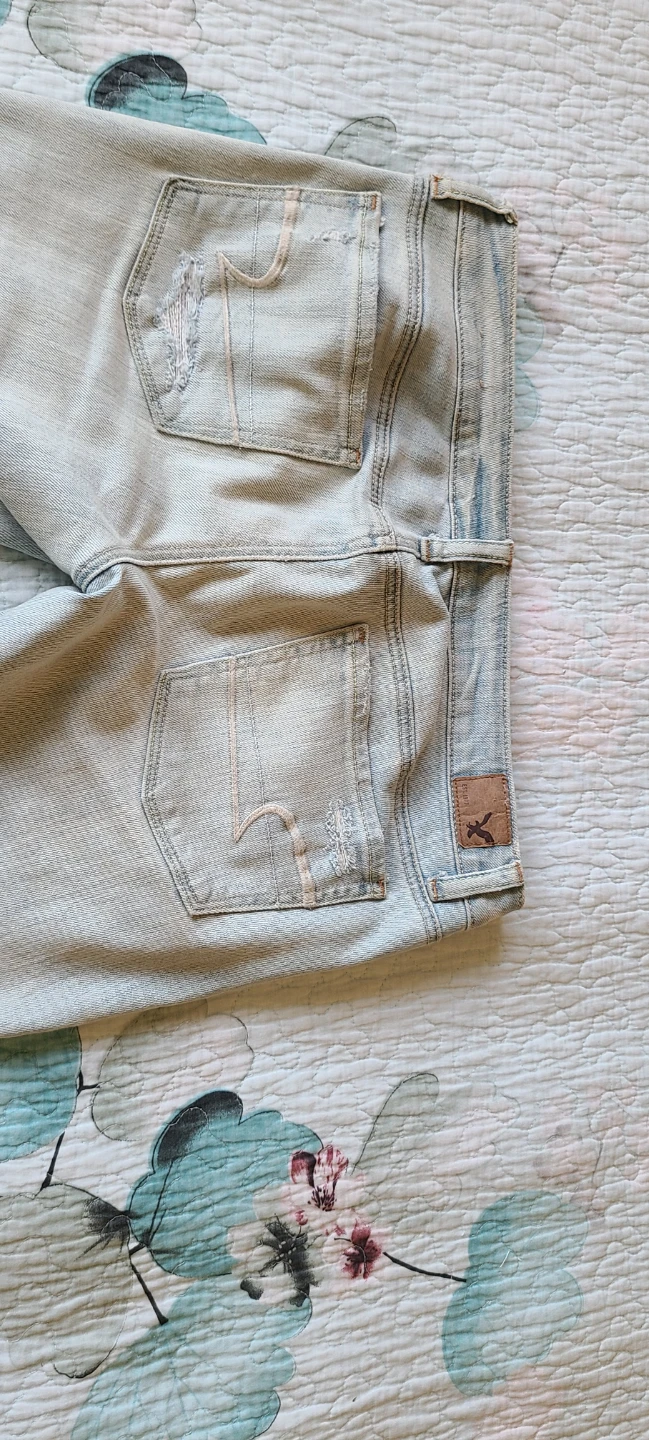 American Eagle Two-Tone Skinny Jeans Size 6