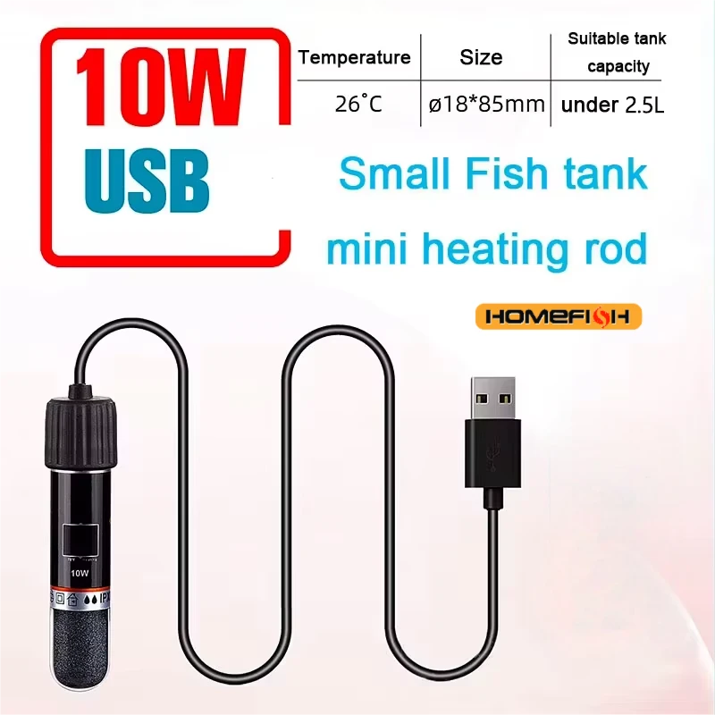 Mini USB Fish Tank Heater  10W - photo 2