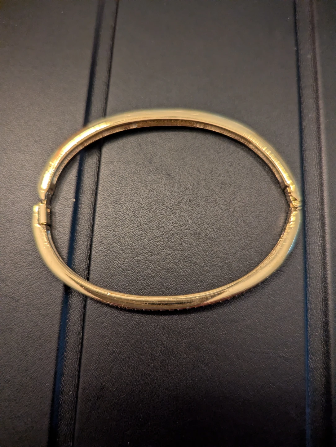 Rhinestone Bangle 18k Gold plated - photo 3