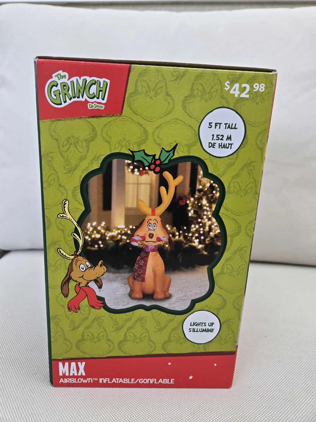 Christmas inflatable the grinch max  5ft decoration - photo 5