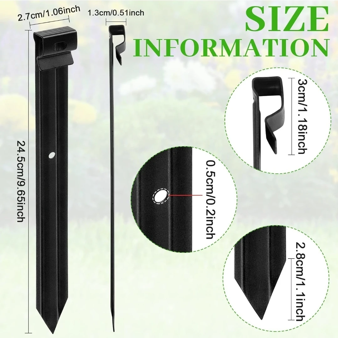 24 Pack Metal Landscape Edging Stakes - photo 2