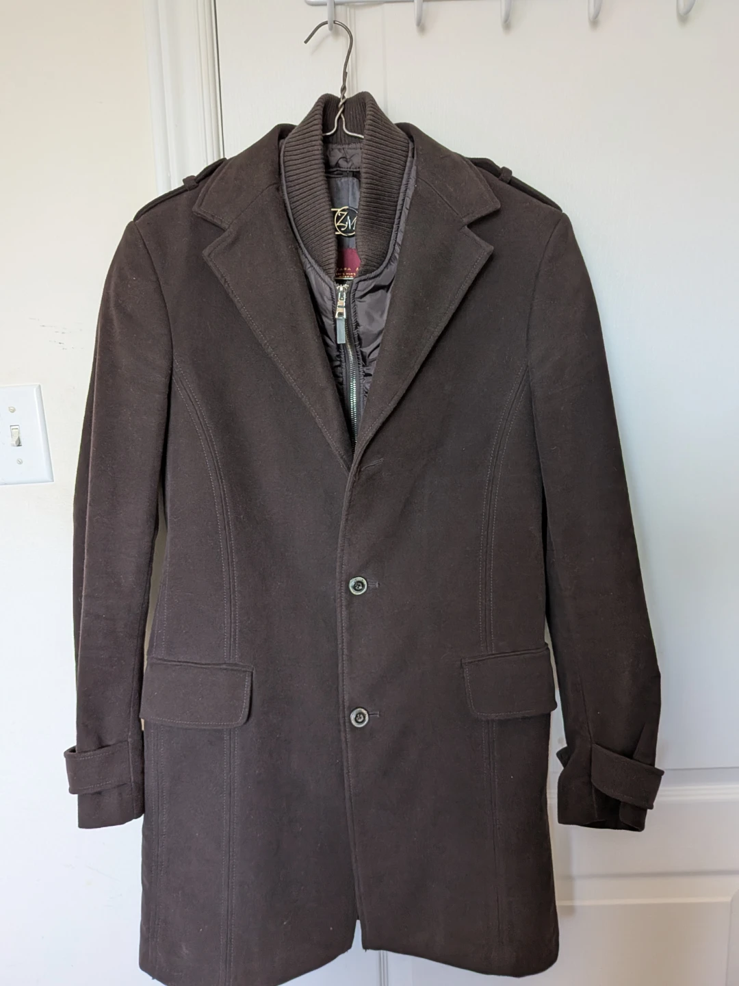 🏈Zara Man Brown Overcoat