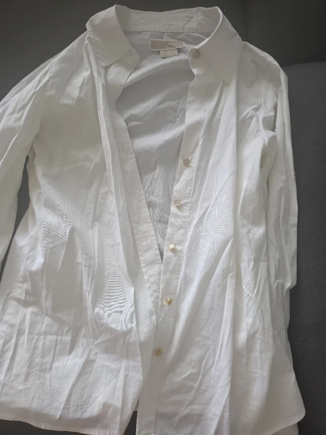 🏈Michael Kors White Button-Down Shirt - photo 3