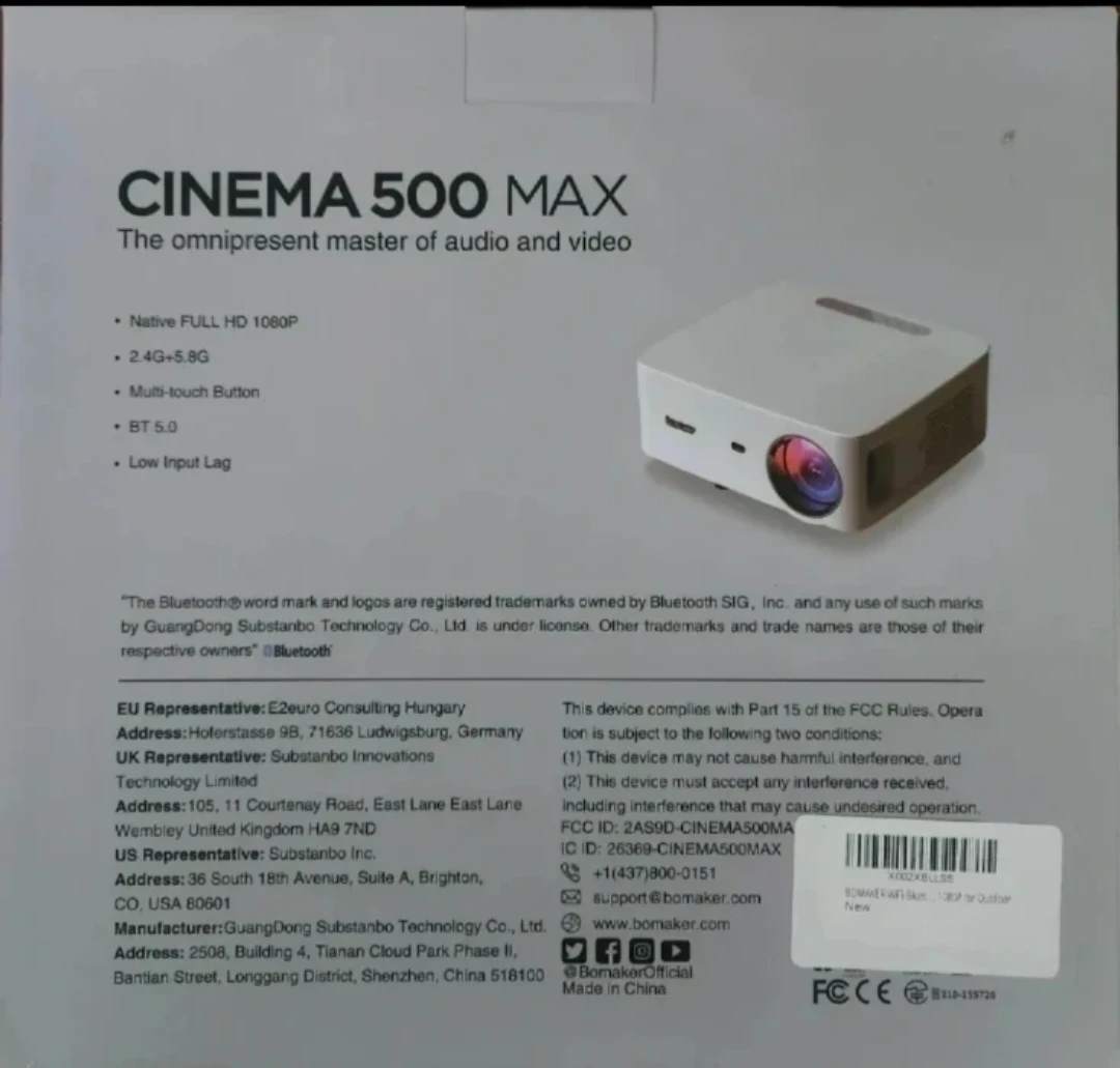🏈NEW Bomaker Cinema 500 MAX LED Projector - photo 2