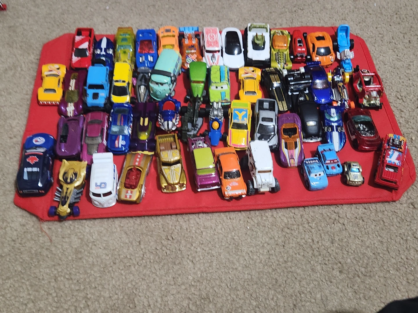 Assorted Hot Wheels Die-Cast Cars - 48 Pieces