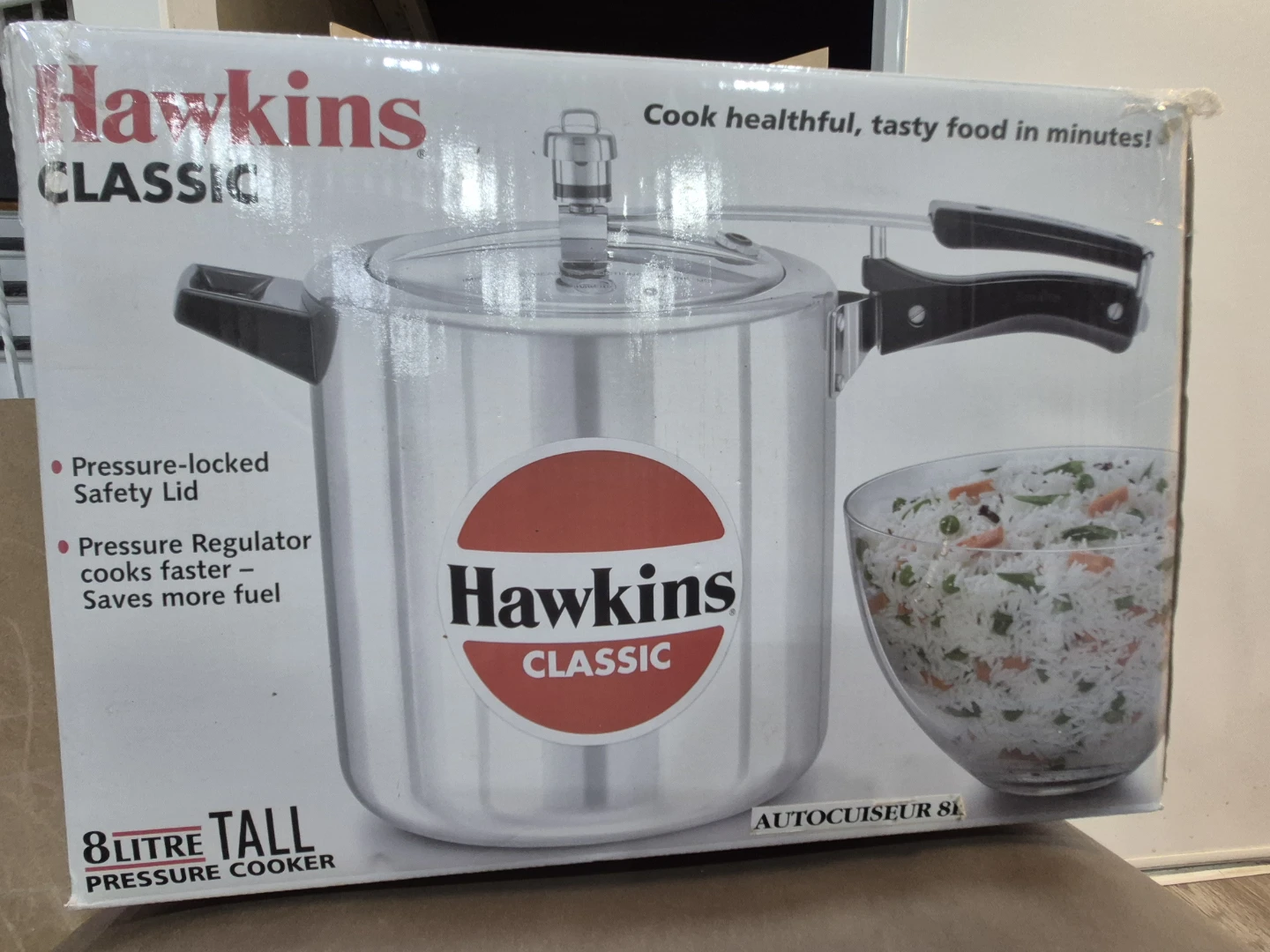 Hawkins Classic 8 Litre Tall Pressure Cooker