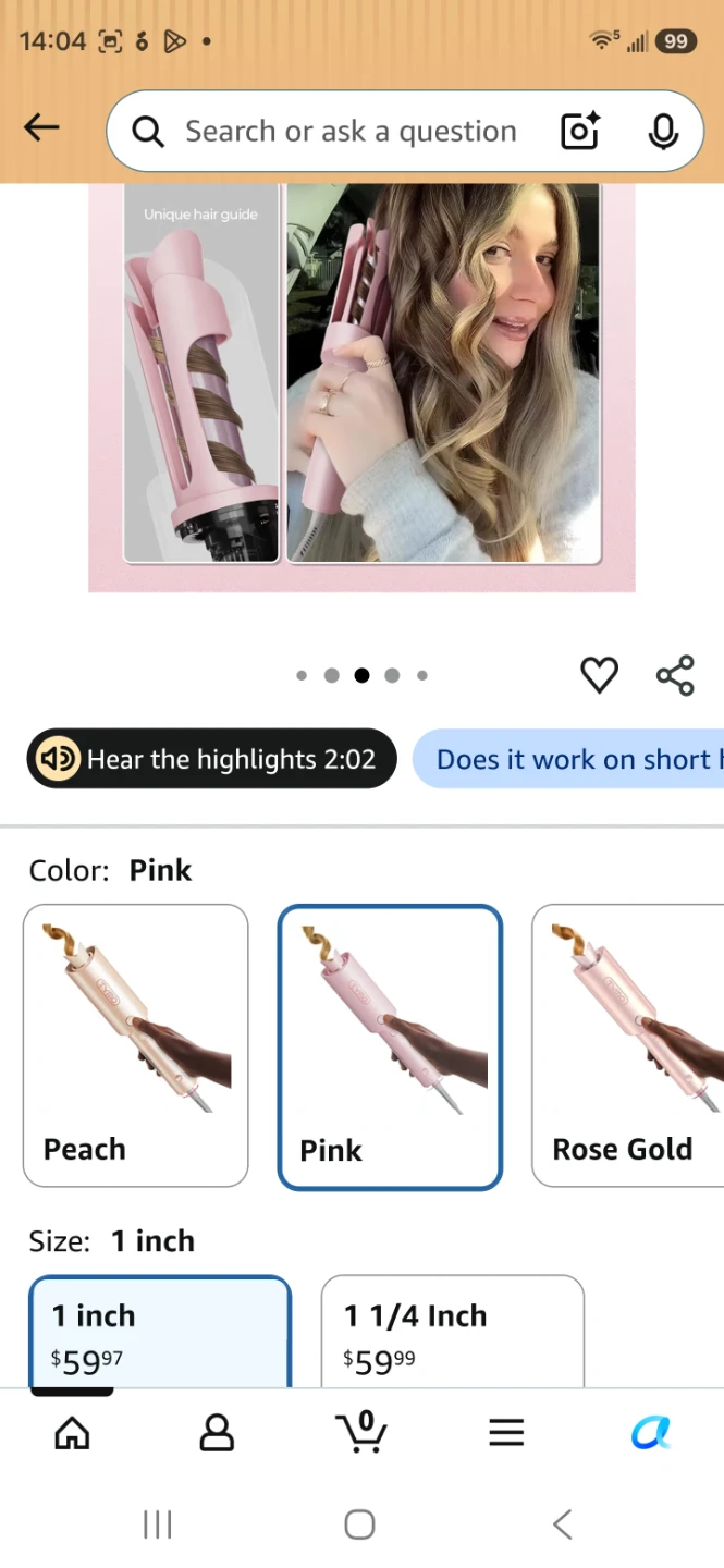 Tymo Pink Hair Curler - photo 3