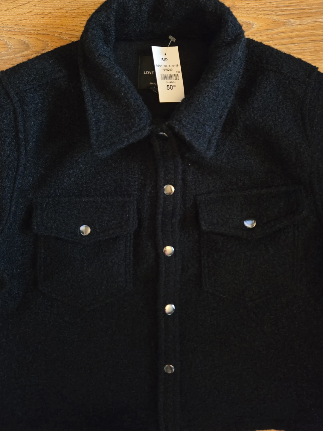 NEW Black Shacket Small - photo 3