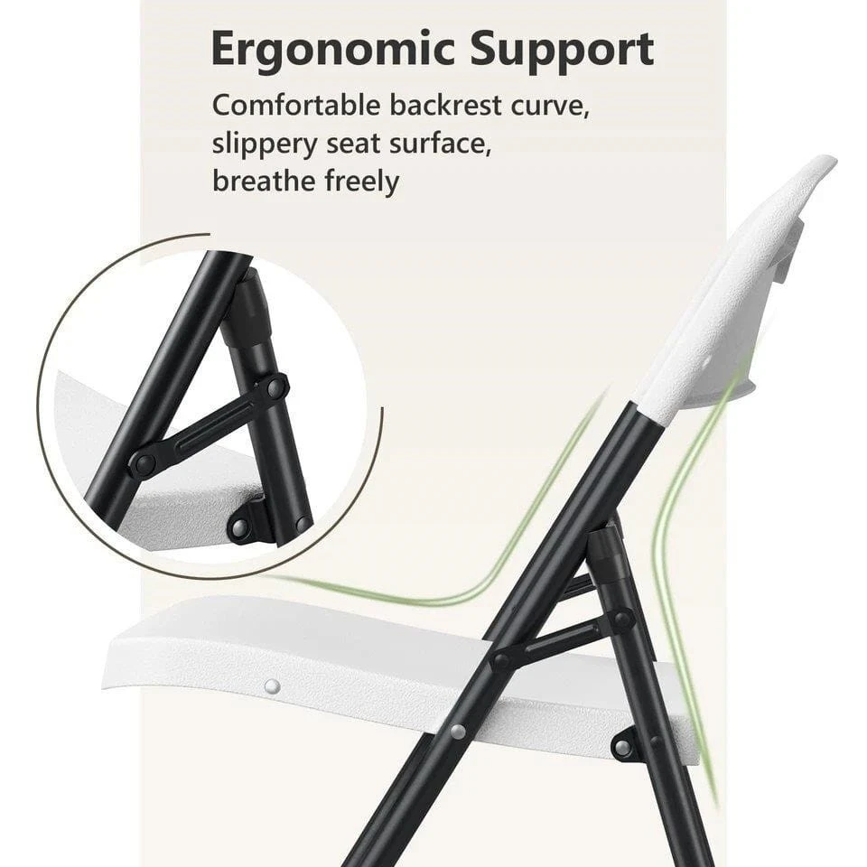 New<> White Folding Chair - photo 4