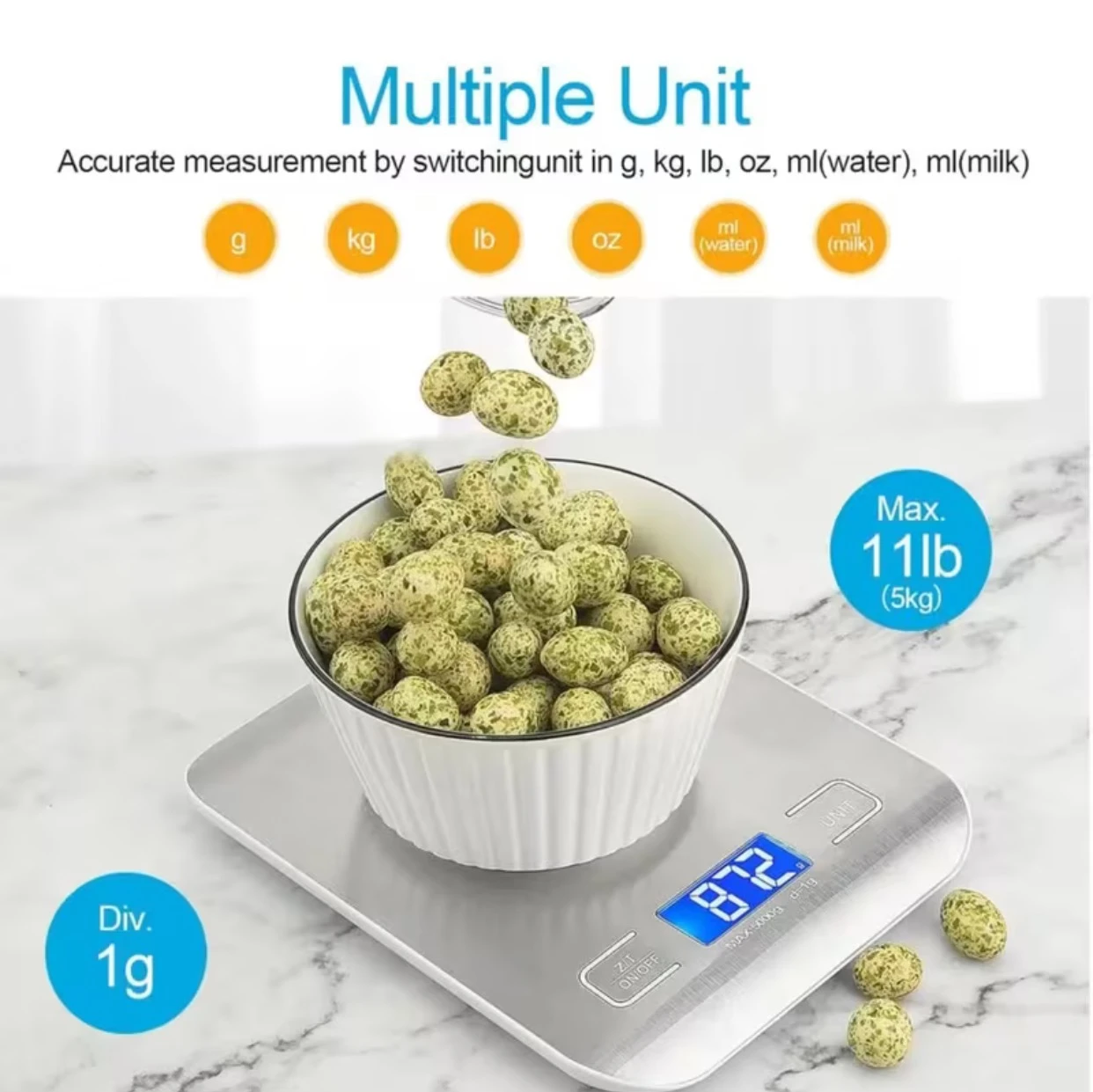 Digital Kitchen Scale 5kg Capacity - photo 5
