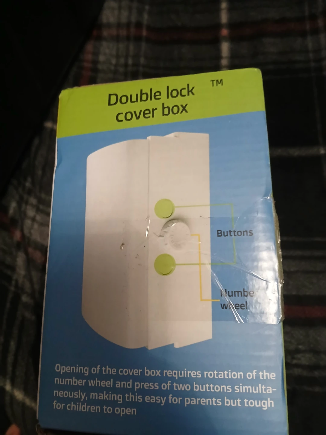 Wappa Baby Double Lock Outlet Cover Box - photo 2