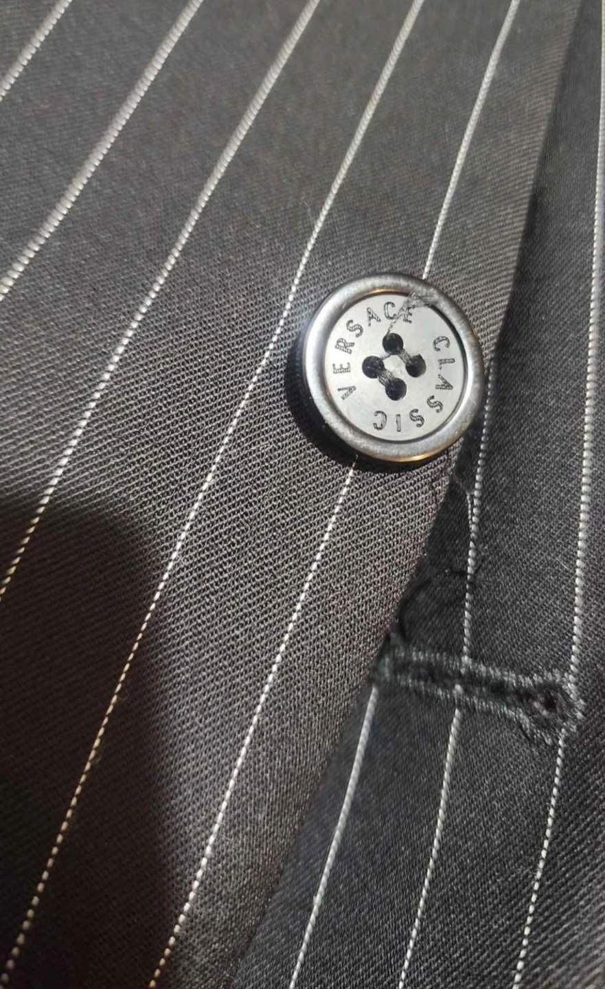 Authentic Versace Classic Men's Pinstripe Suit