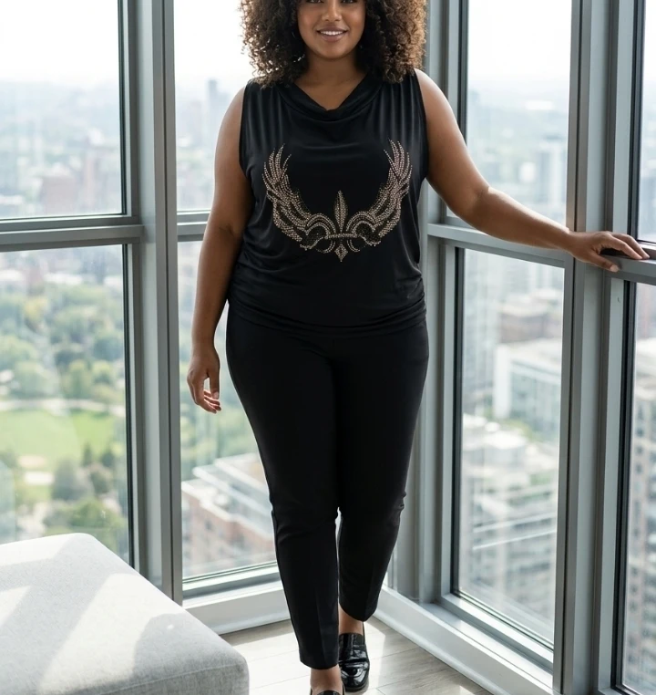 Joseph Ribkoff Sleeveless Embellished Top