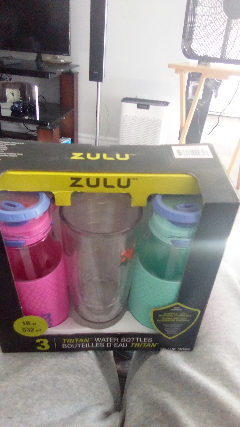 Zulu Tritan Water Bottles - 3 Pack