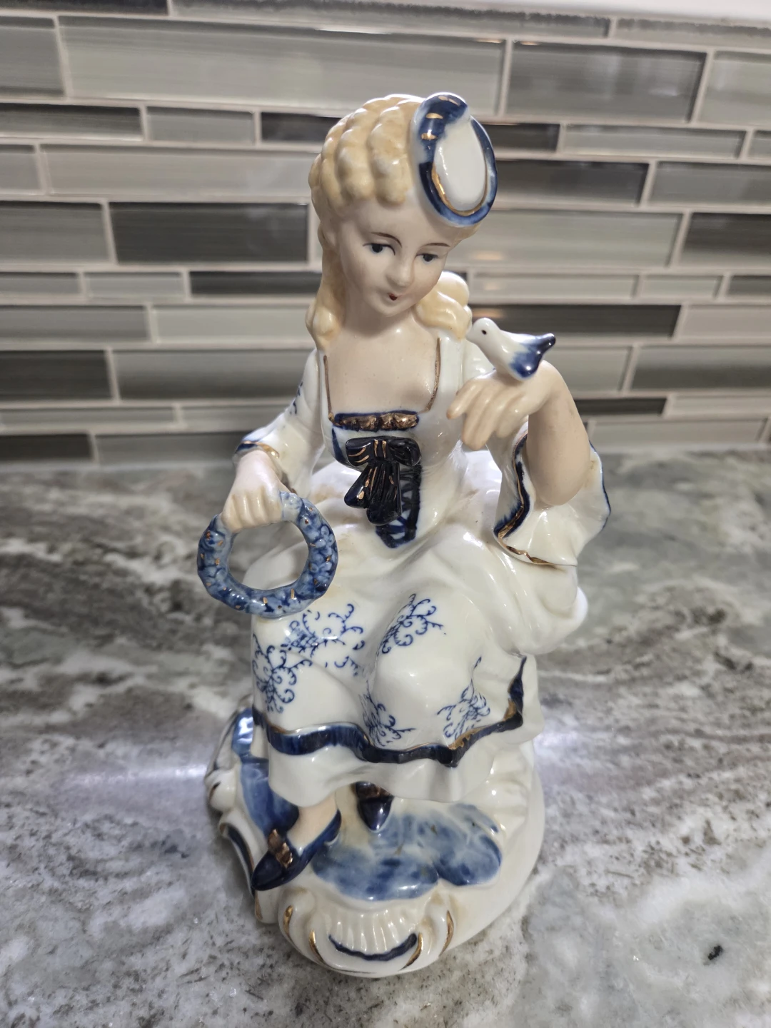 Vintage Porcelain Lady Figurine