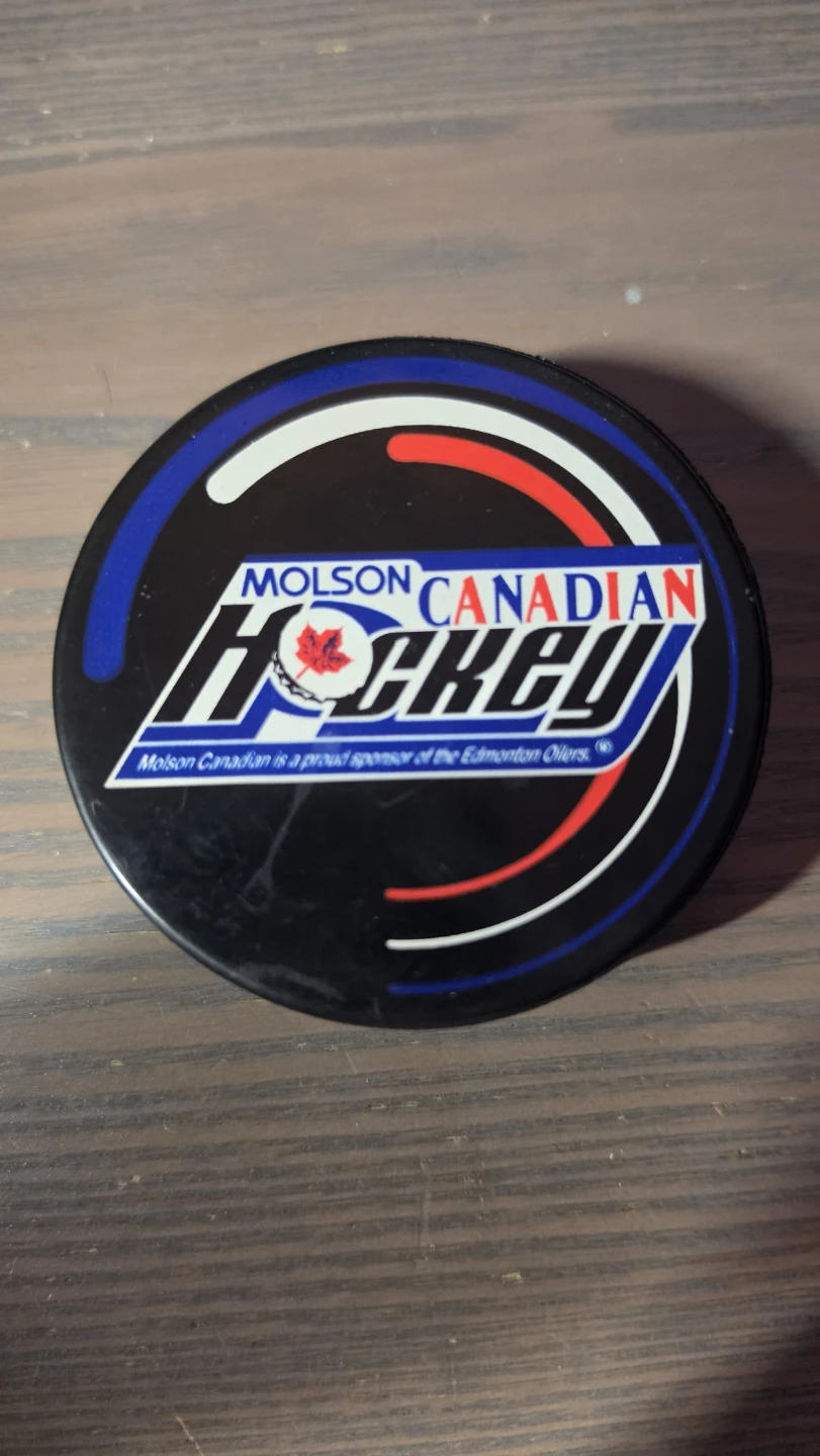 Edmonton Oilers 1990 Division Finals Commemorative Puck - photo 2