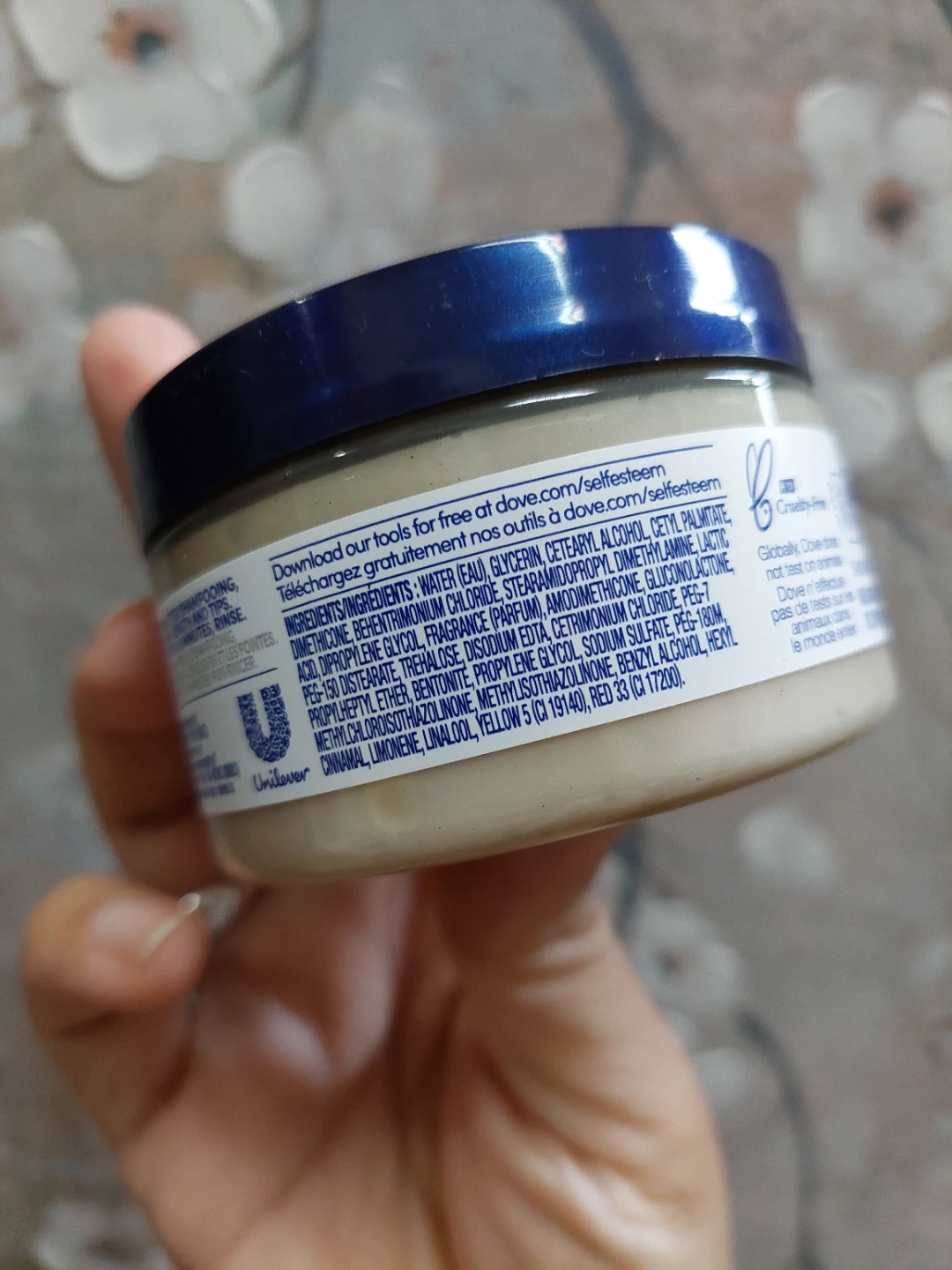 Dove Hair Mask + Minerals Pink Clay - Smoothens 🏈 - photo 3