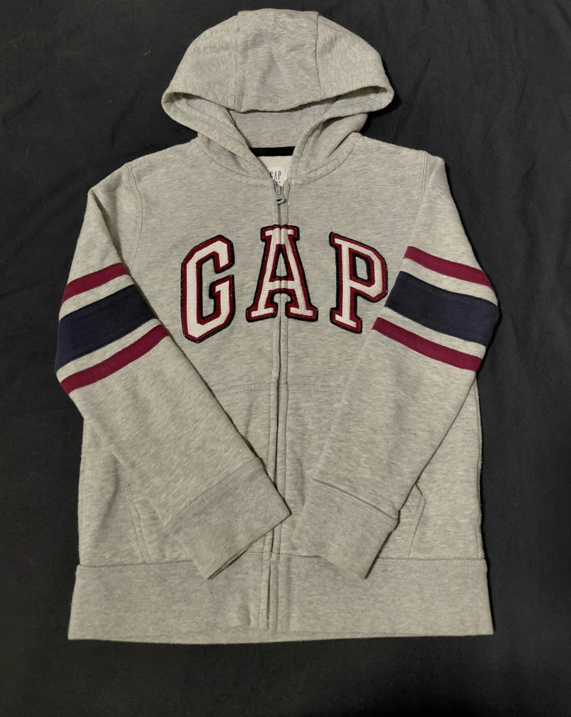 Gap grey zip-up hoodie