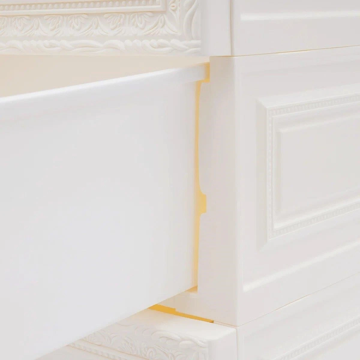 White 6-Drawer Plastic Storage Tower - photo 4