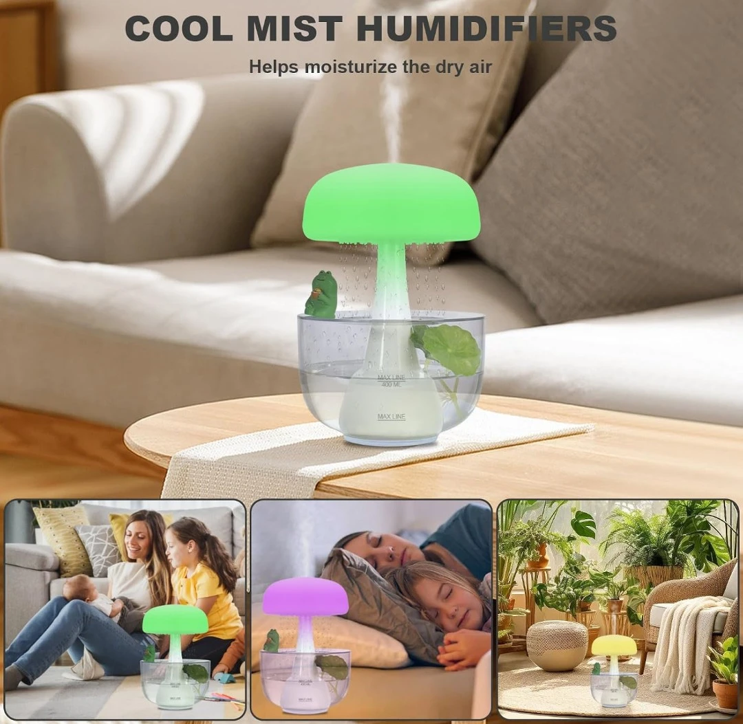 Mushroom-Shaped Rain Cloud Humidifier - photo 5