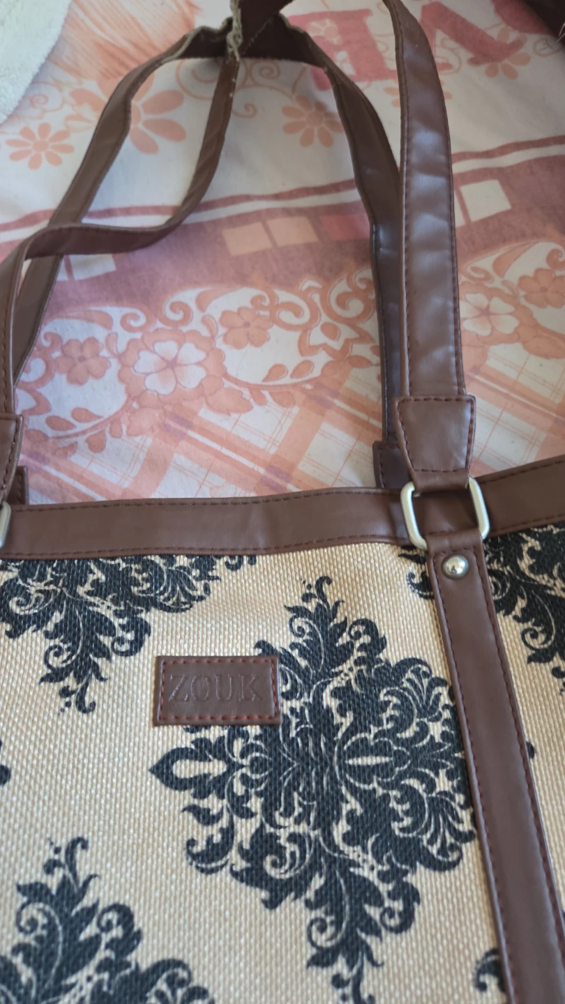 Zouk Damask Print Tote Bag - photo 3