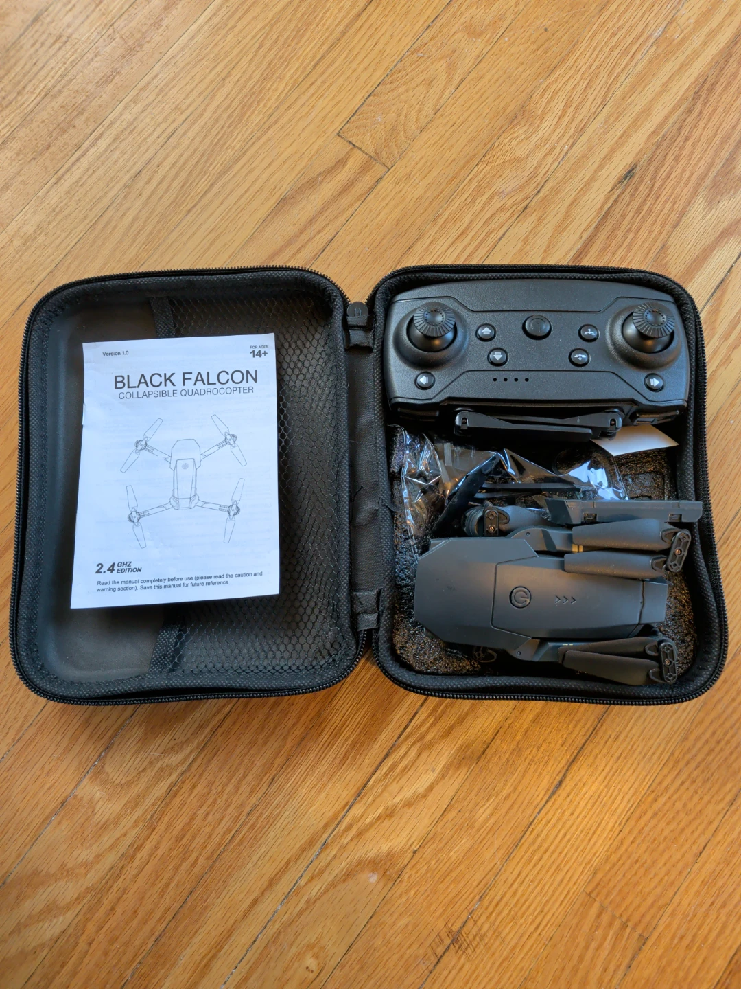Black Falcon Collapsible Quadrocopter