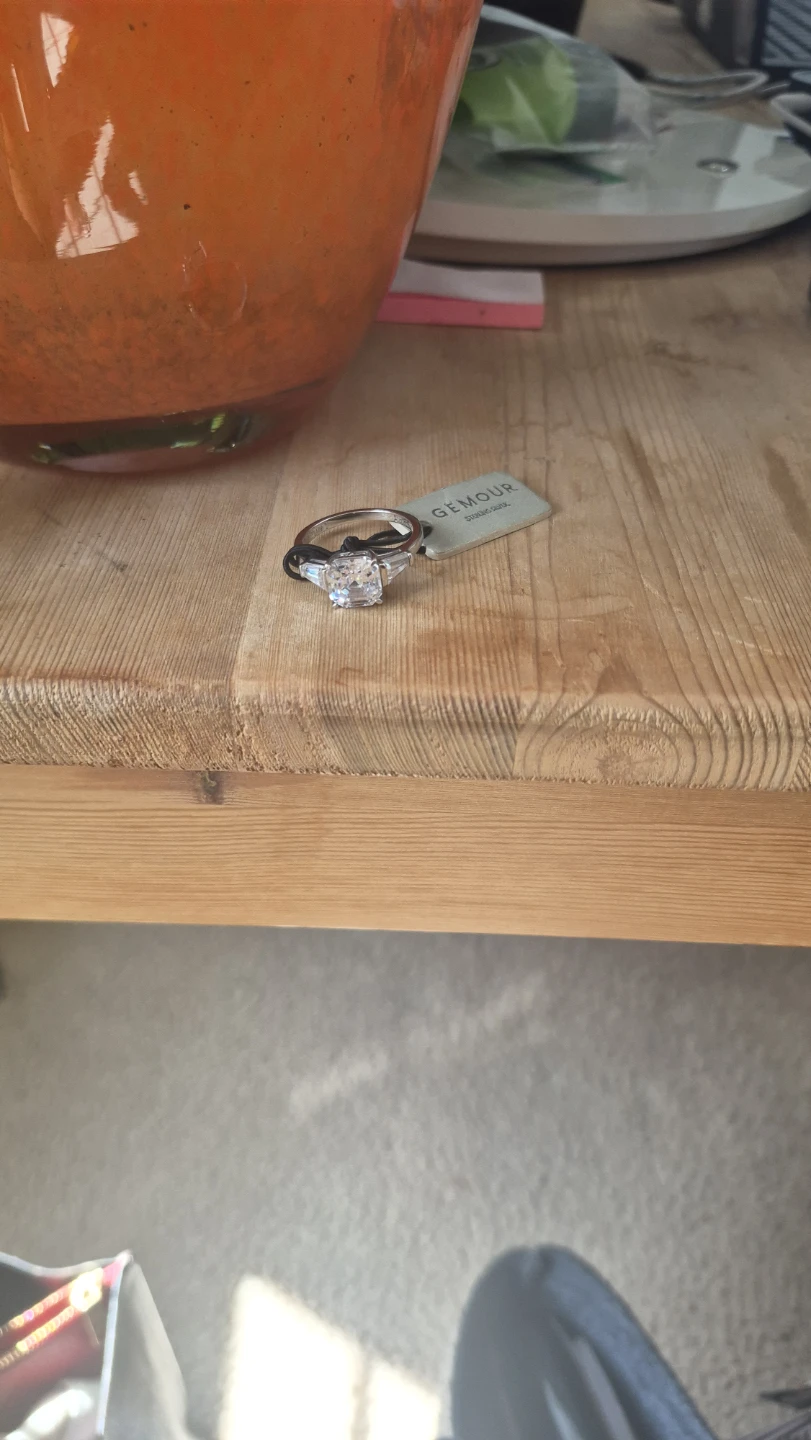 GEMOUR Sterling Silver Cubic Zirconia Ring - photo 5