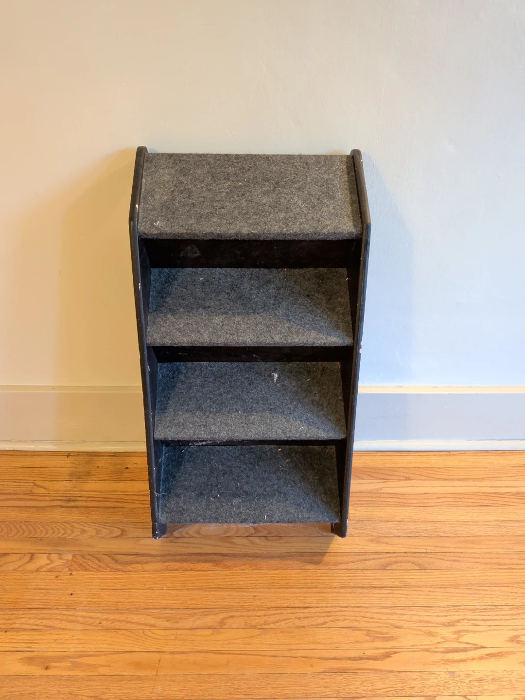 Pet Stairs with Grey Carpet