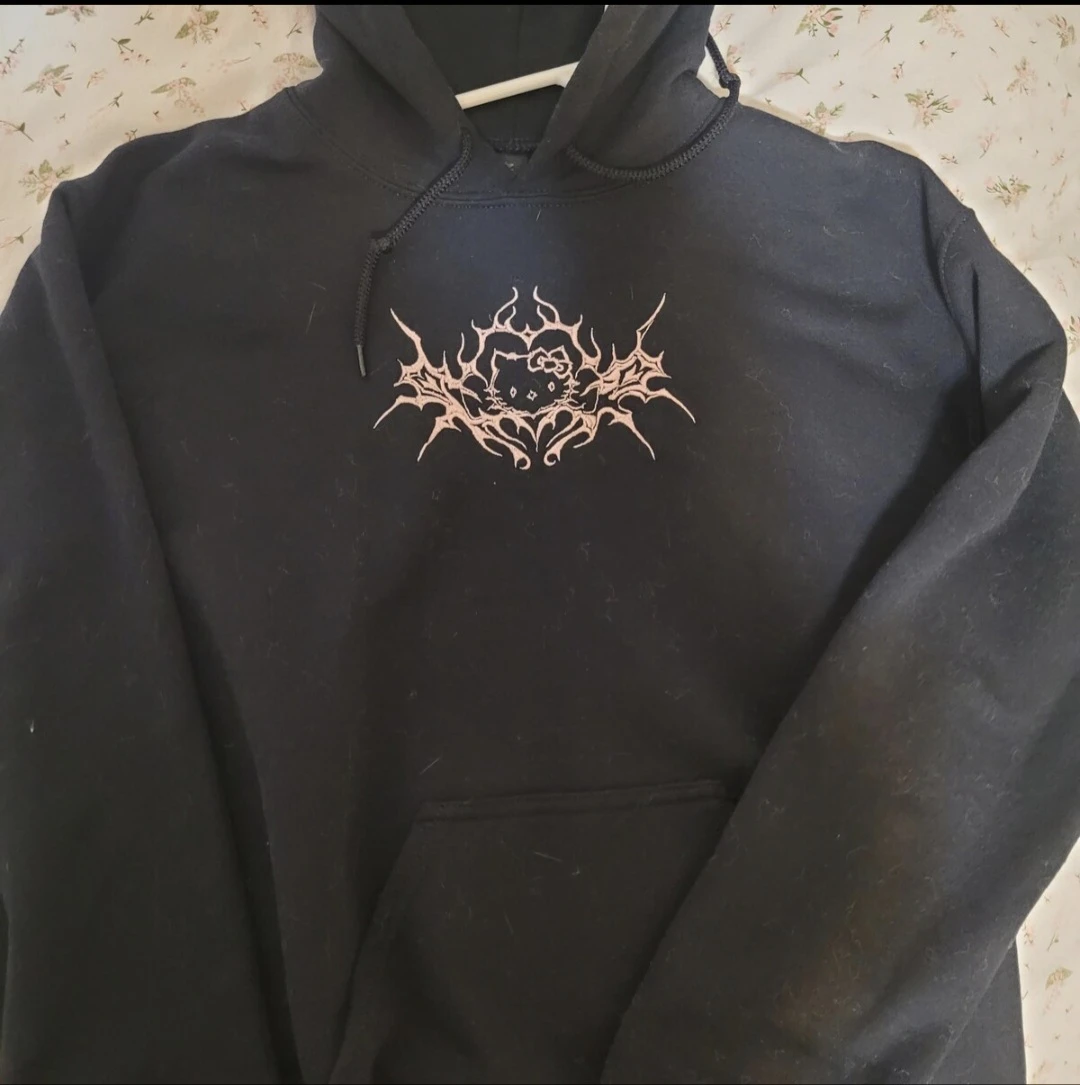 Hello Kitty embroidered hoodie