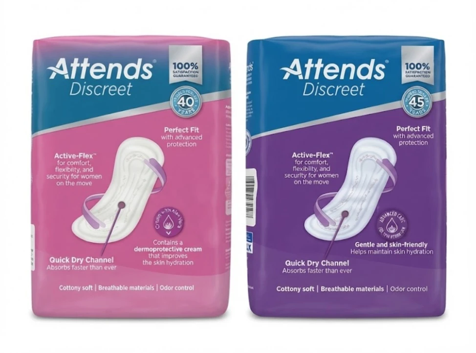 Attends Discreet Bladder Control Pads - 20 Count each pack - photo 2