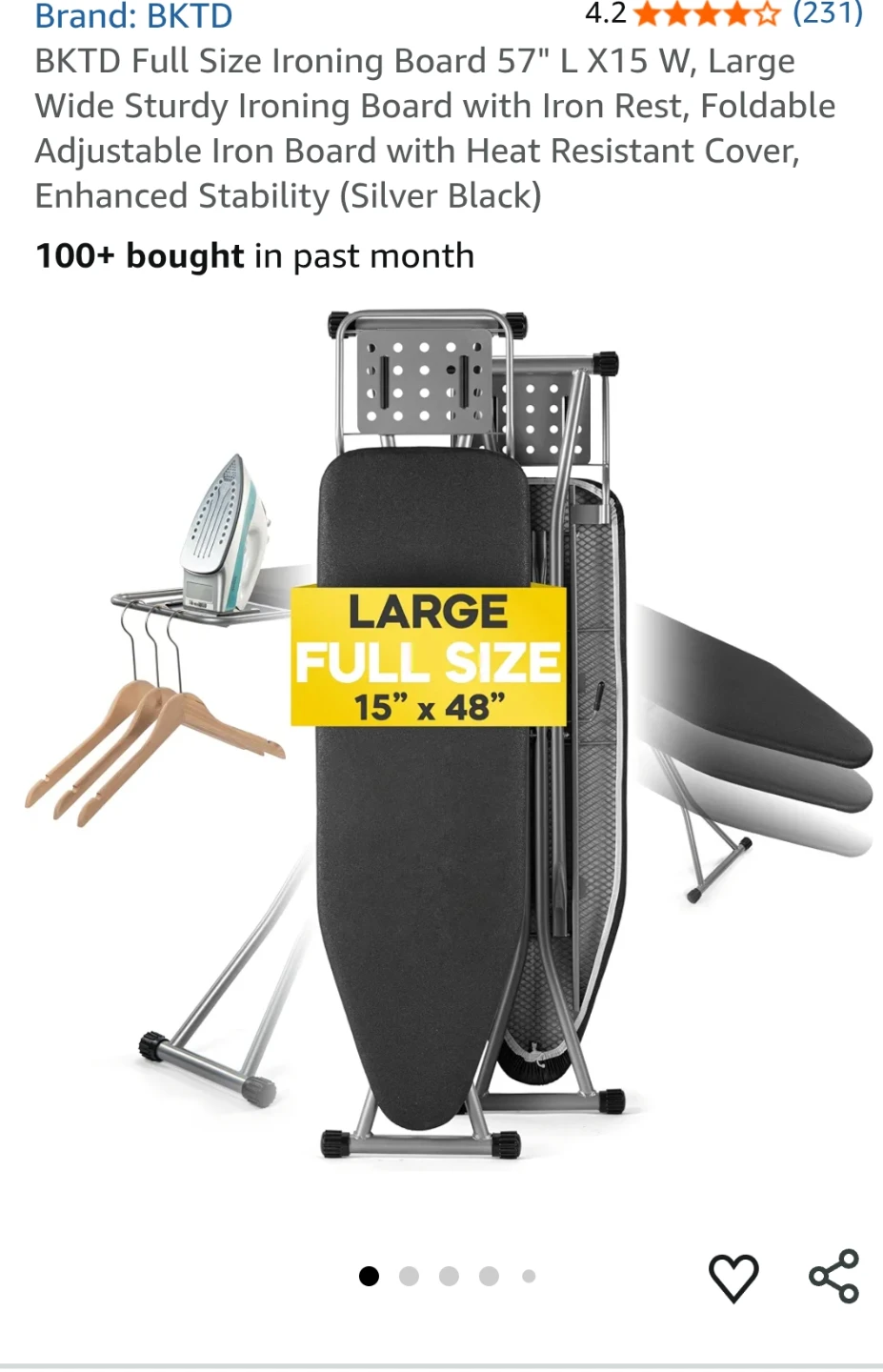 BKTD Full Size Ironing Board