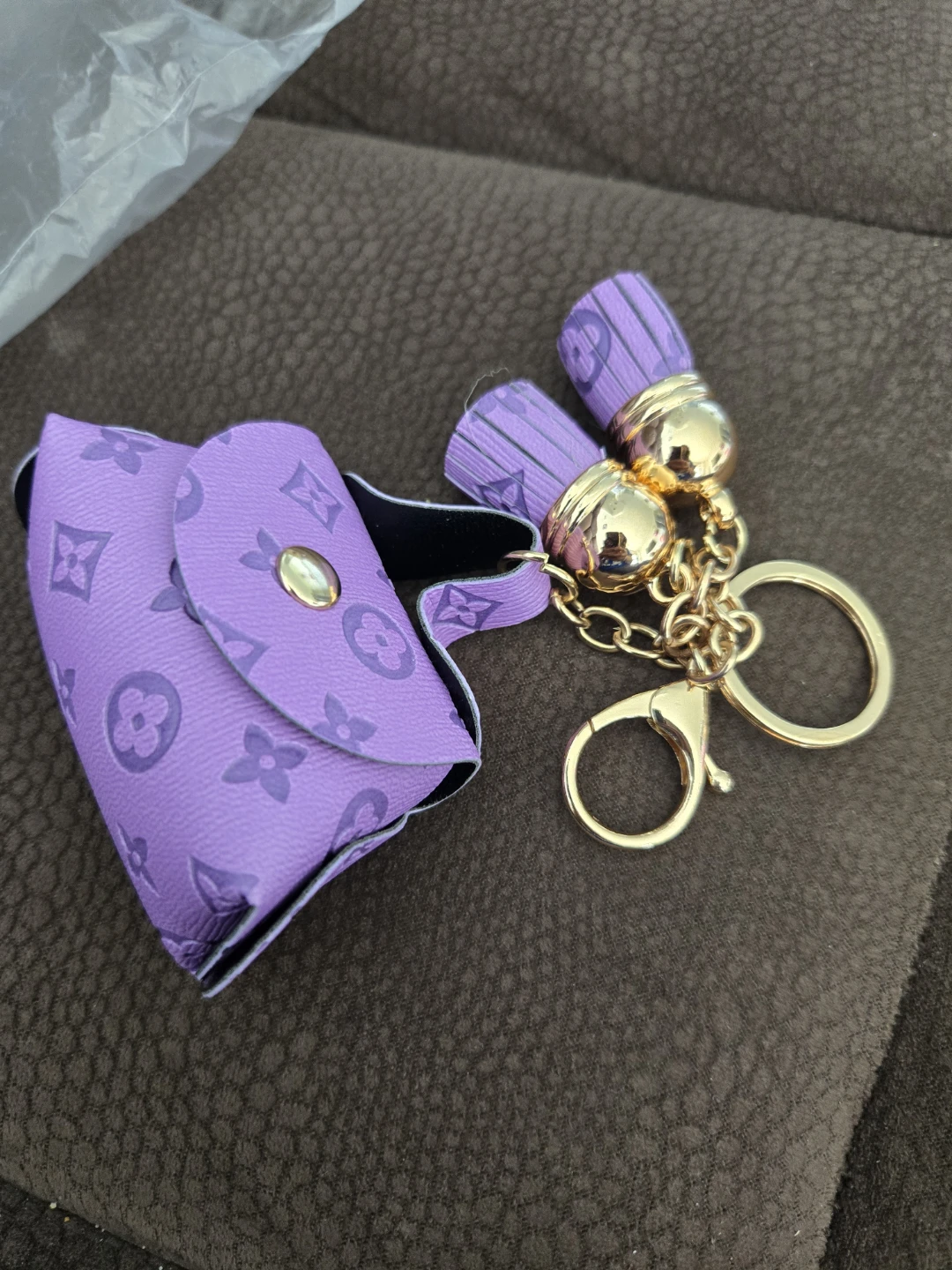 Purse Charm with Keychain