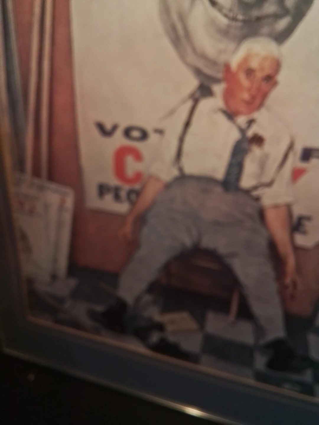 Vintage Norman Rockwell "Elect Casey" - photo 5