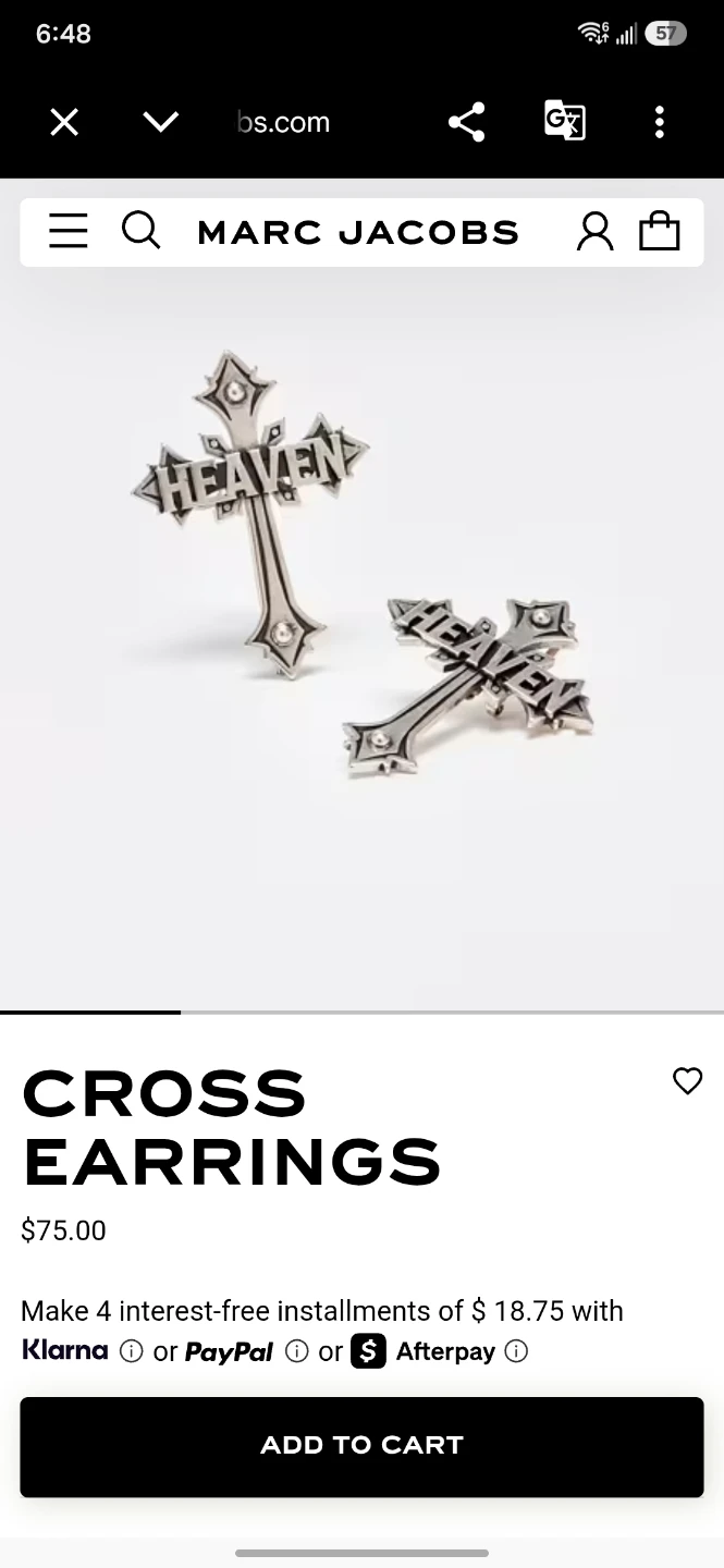 Marc Jacobs Cross Earrings - photo 4