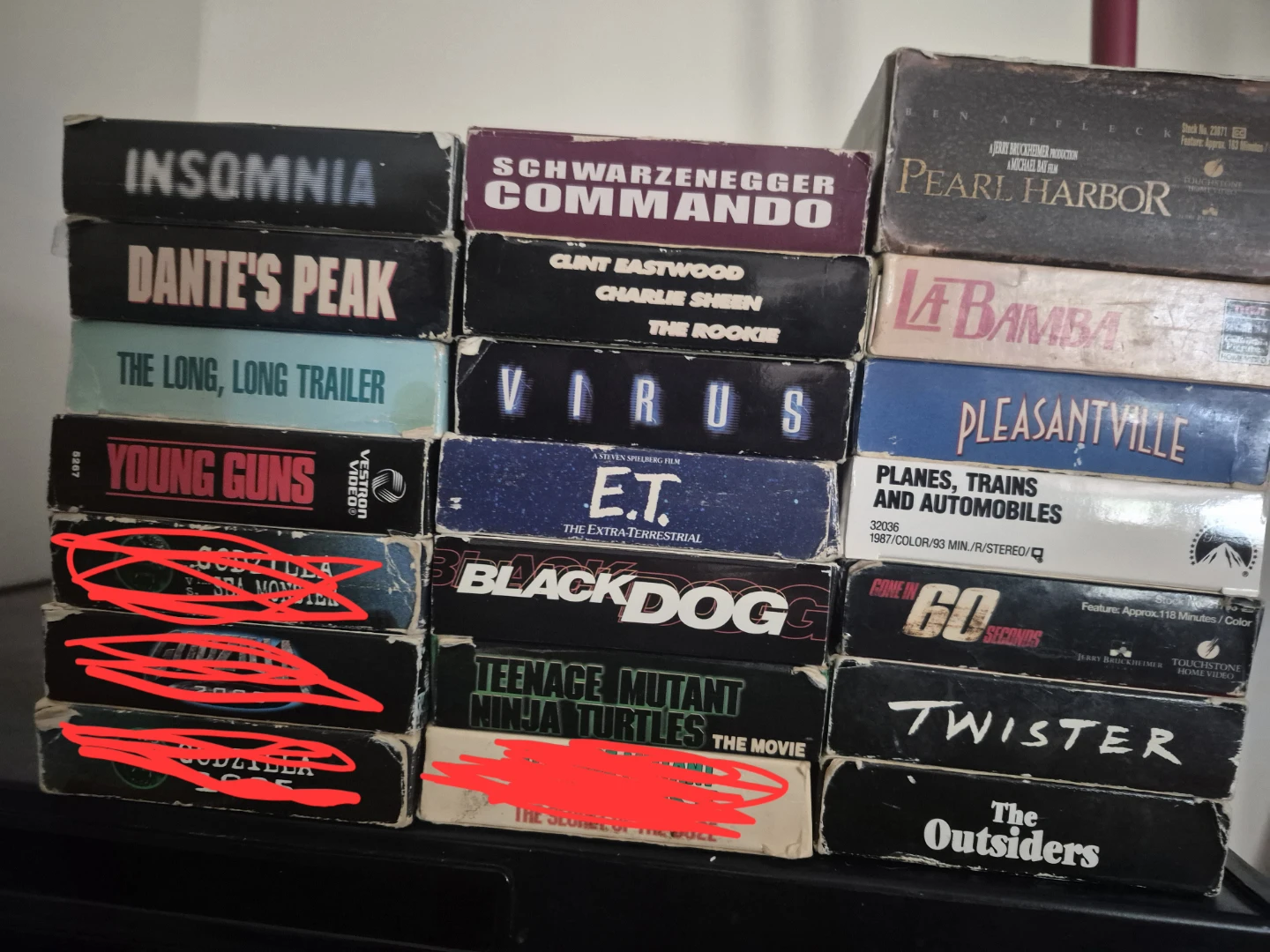 Large Collection of Vintage VHS Tapes and DVDs