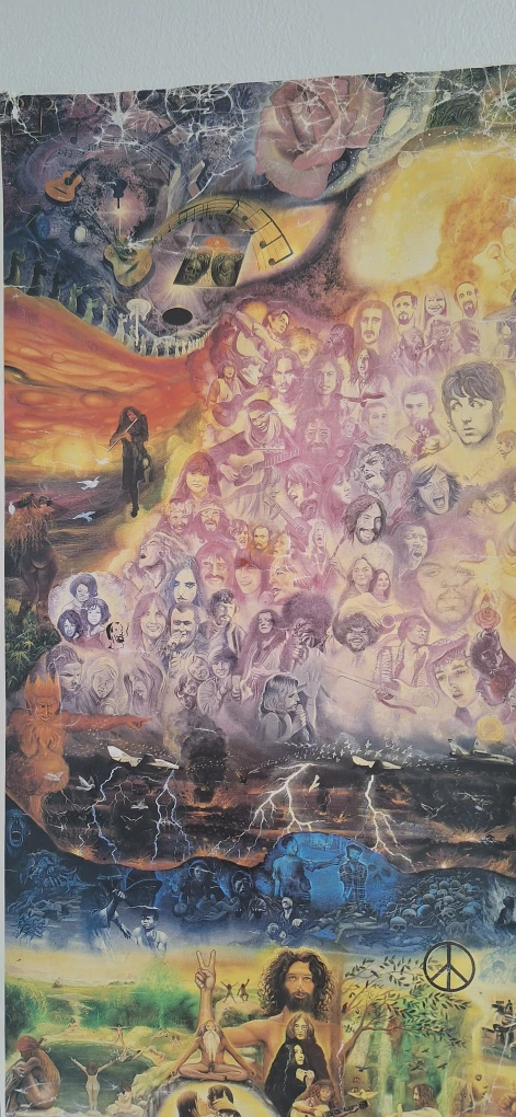 1988 Vintage Poster of the 60s " Flower Children" - photo 3