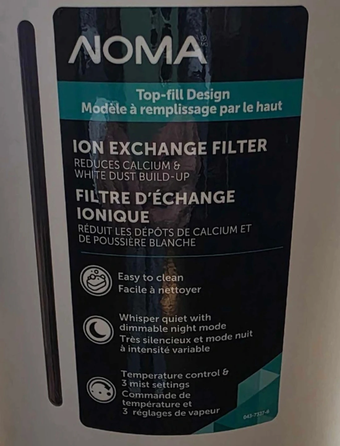 NOMA 3-Speed Top-Fill Ultrasonic Cool Mist Air Humidifier - photo 3