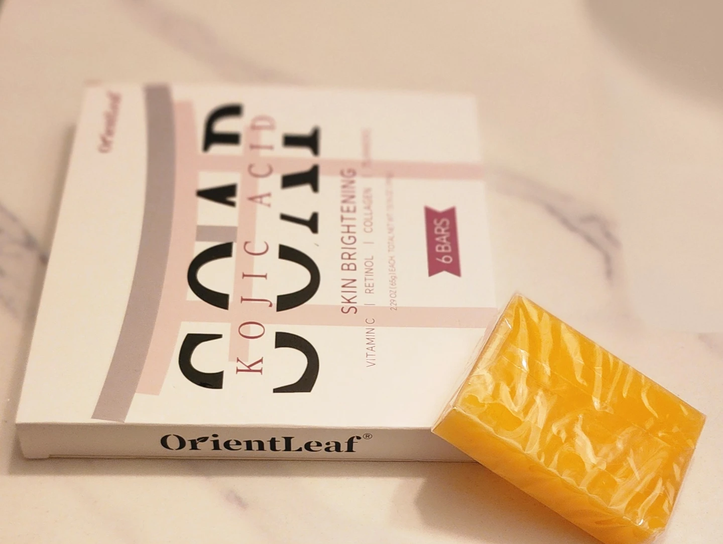 OrientLeaf Kojic Acid Skin Brightening Soap 6 Bars