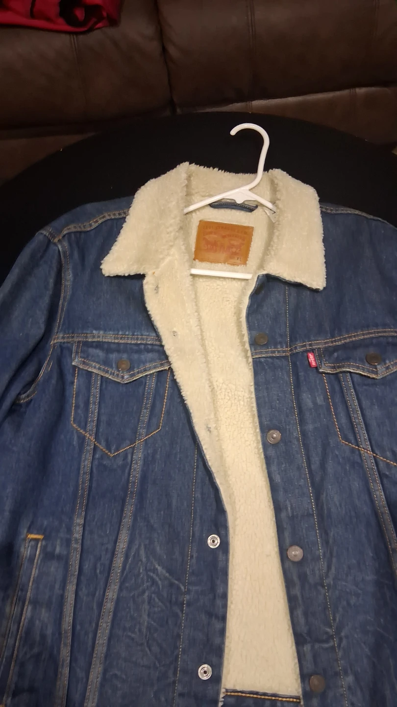 Levi's Sherpa Denim Trucker Jacket size XL
