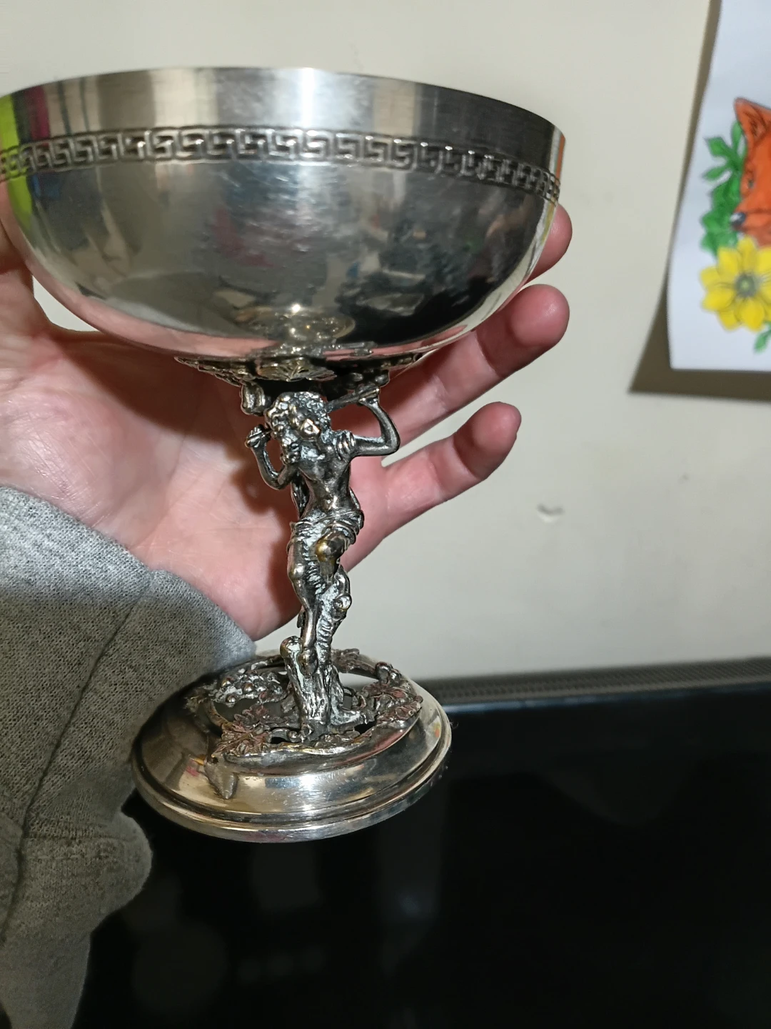 Primrose Plate E.P. Brass Goblet