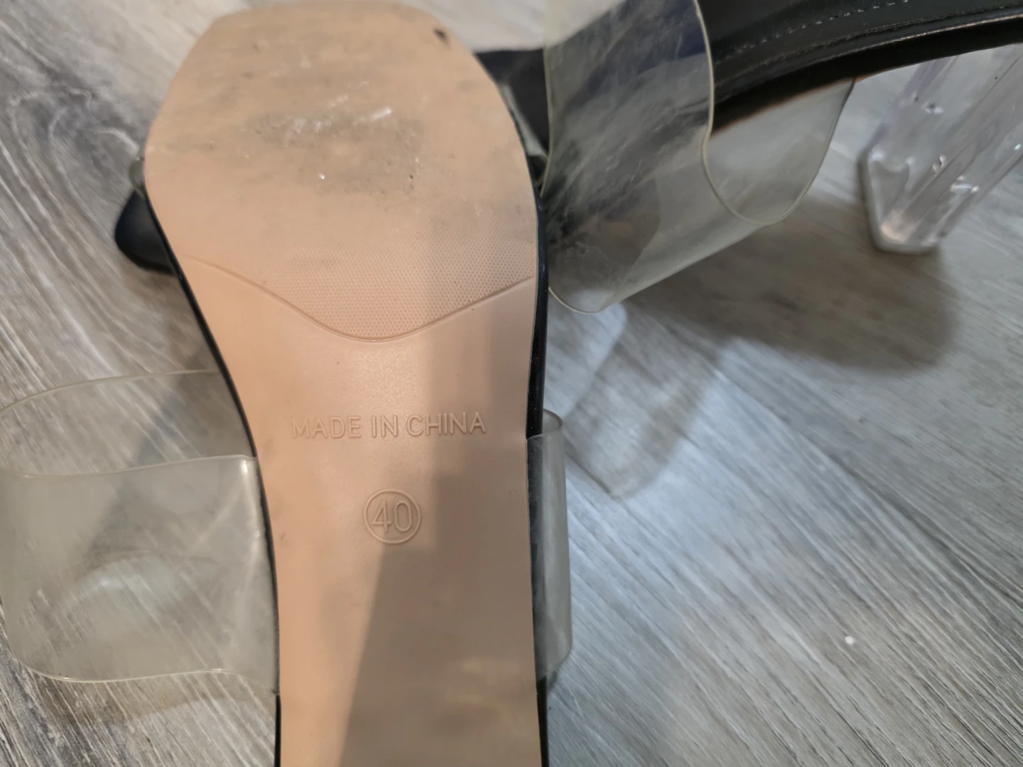 Clear Strap Block Heel Mules - photo 3